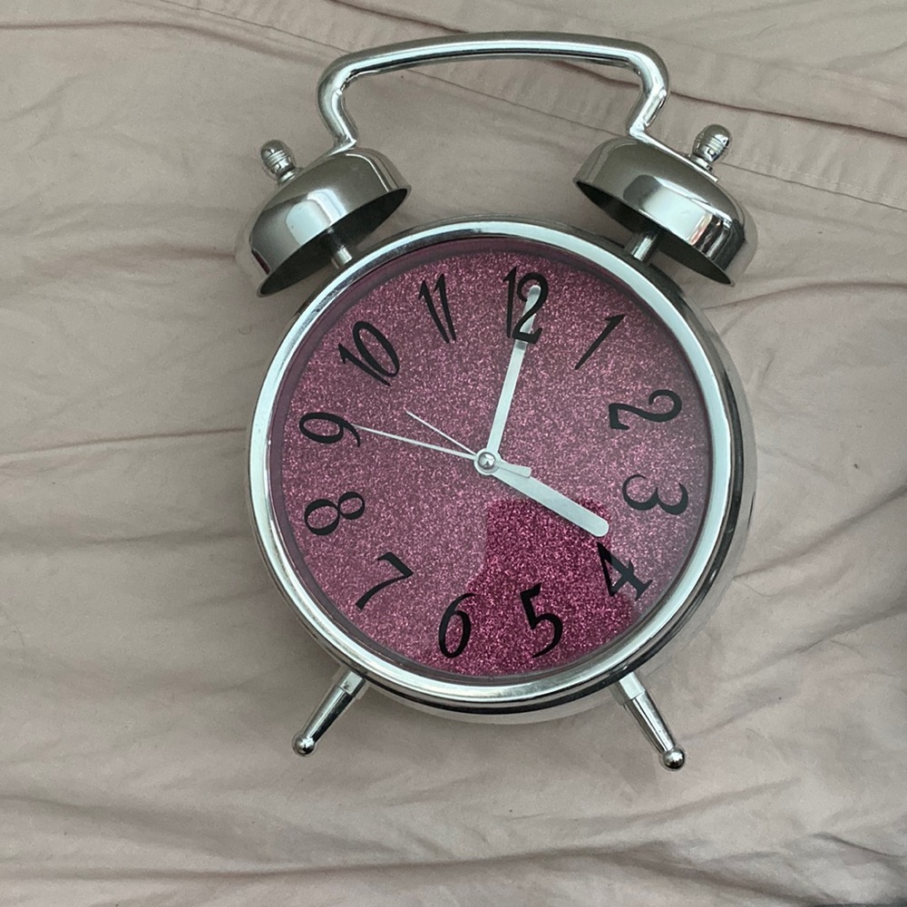 Pink display clock